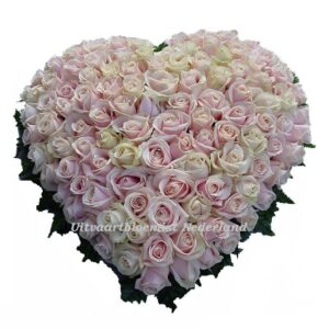 rouwhart roze rozen laten bezorgen