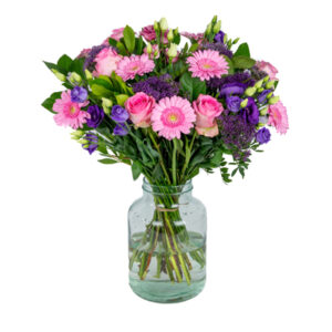 zomer biedermeier boeket bloemen
