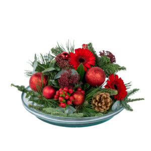 kerststuk rood rotterdam