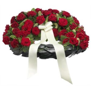 Kranslegging voor dodenherdenking 4 mei