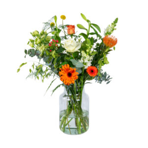 Bloemen voor de geslaagde sturen